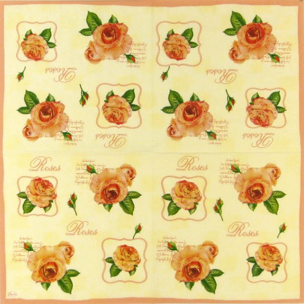 Paper Napkin - Rose Heads