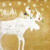 Paper Napkin - Woodland Moose gold