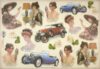 Stamperia Rice Paper 33x49cm - Vintage Cars DFS122