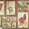 Stamperia Rice Paper 33x49cm - Flowers & Poems Square DFS280