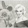 Rice Paper - Marilyn Monroe with Rose