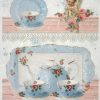 Rice Paper - Blue tea set