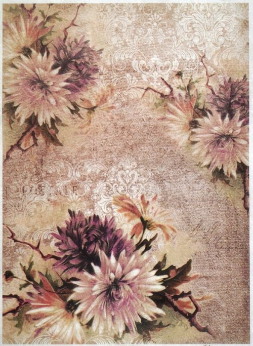 Rice Paper A/3 - Flower Wallpaper