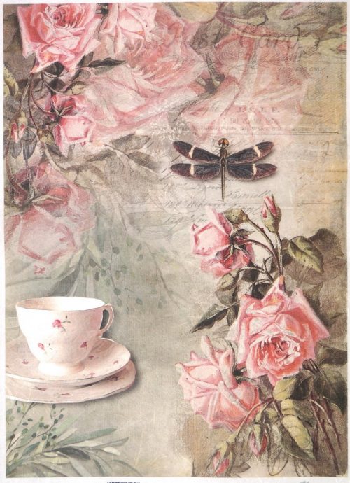 Rice Paper - Vintage Tea & Roses