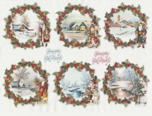 Rice Paper A/3 - Christmas  packets 3