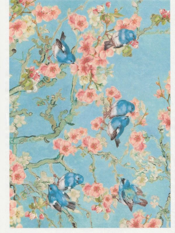 Rice Paper - Blossom blue