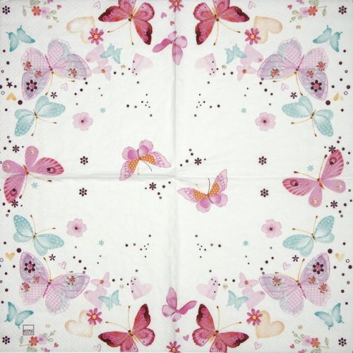 Cocktail Napkin - Lovely butterflies_Home Fashion_111413