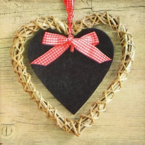 Paper Napkin - Shutterstock: Country Heart