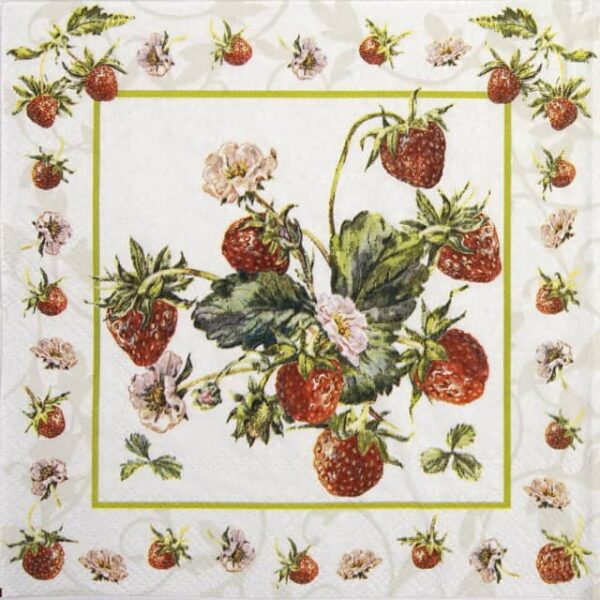 Paper Napkin - Fresh strawberries