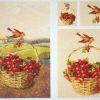 Rice Paper - Birds in basket