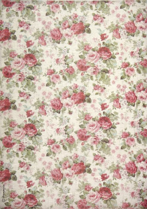 Rice Paper - Texture Big Roses - DFSA4402 - Stamperia