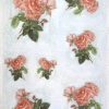 Rice Paper - Pink Rose on Blue 32x45cm