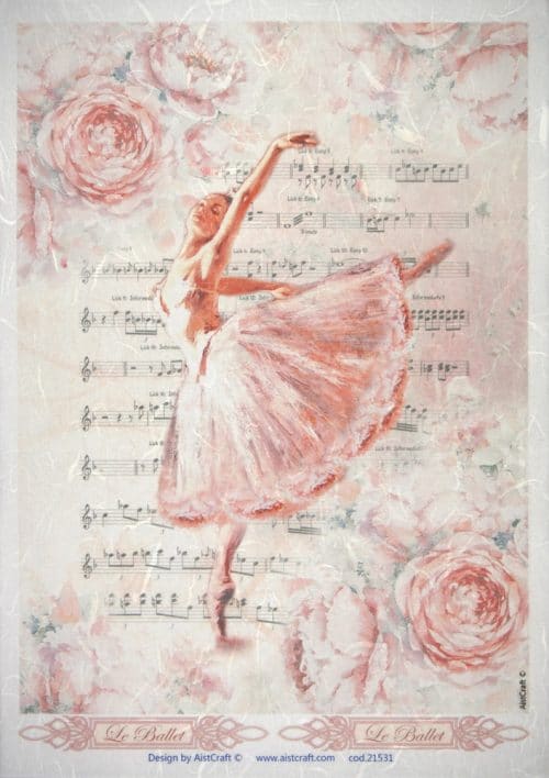 Rice Paper - Ballet Dancer Pink