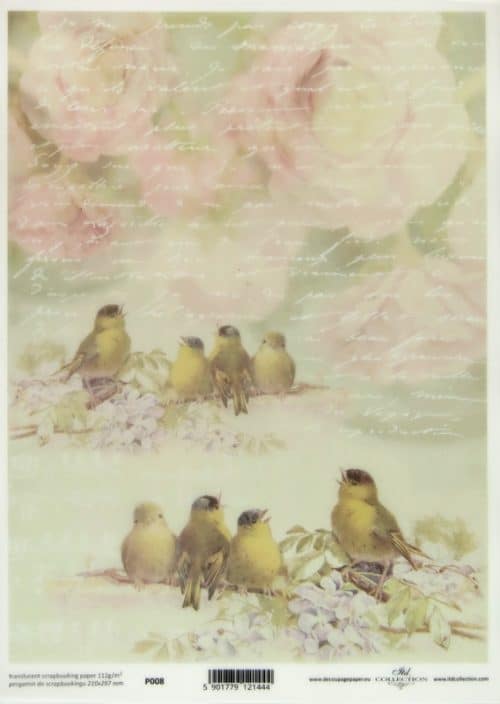 Translucent/Vellum Paper - Small Birds