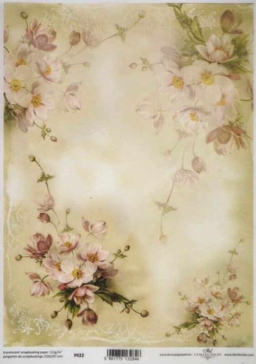 Translucent/Vellum Paper - Blossom white