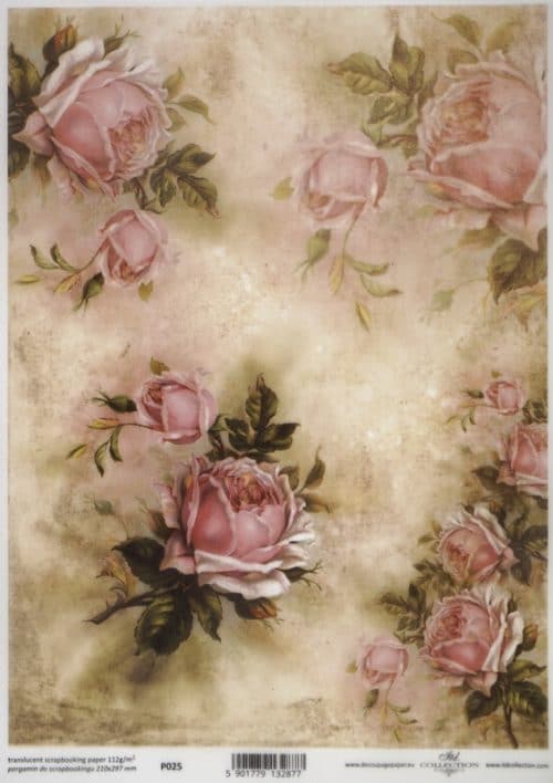 Translucent/Vellum Paper - Roses