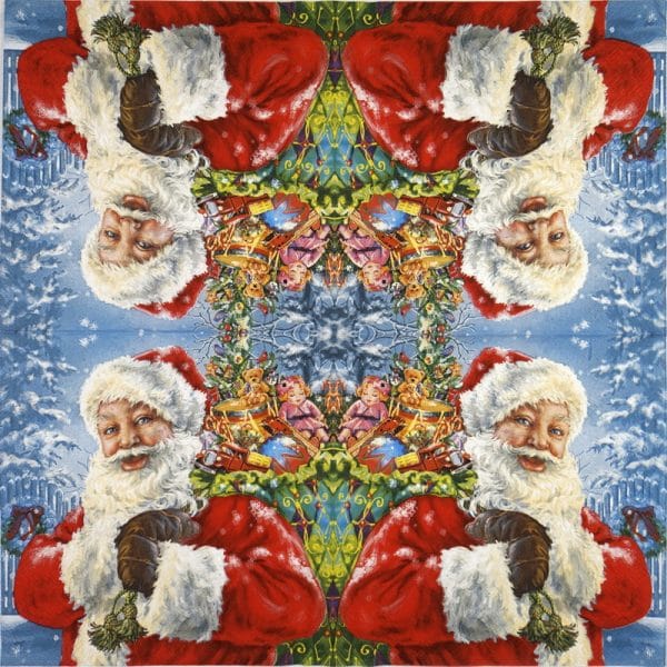 Paper Napkin - Happy Santa Claus