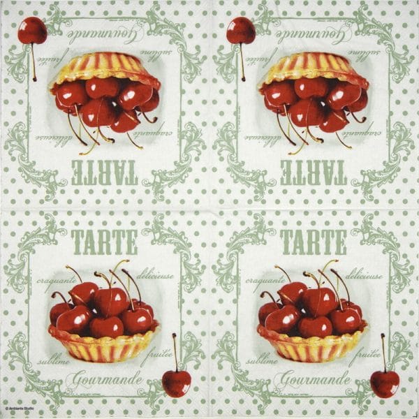 Paper Napkin - Red cherries