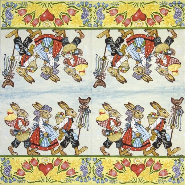 Lunch Napkins (20) - Three- rabbits