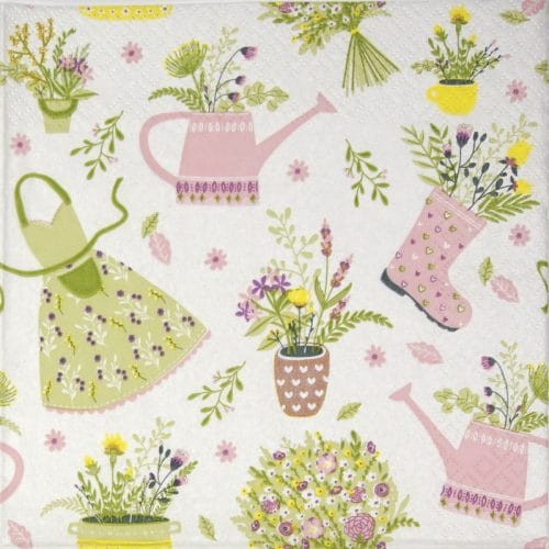 Paper Napkin - My lovely garden