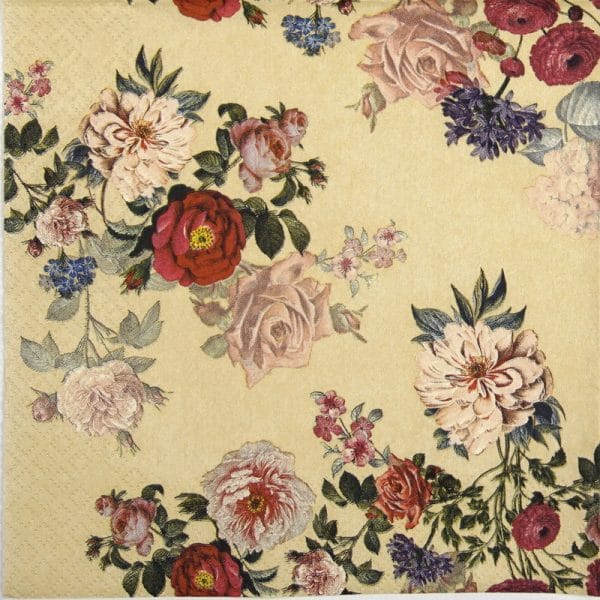 Paper Napkin - Elisabeth cream