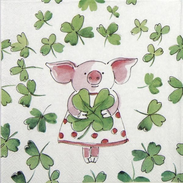 Lunch Napkins (20) - Piggy luck