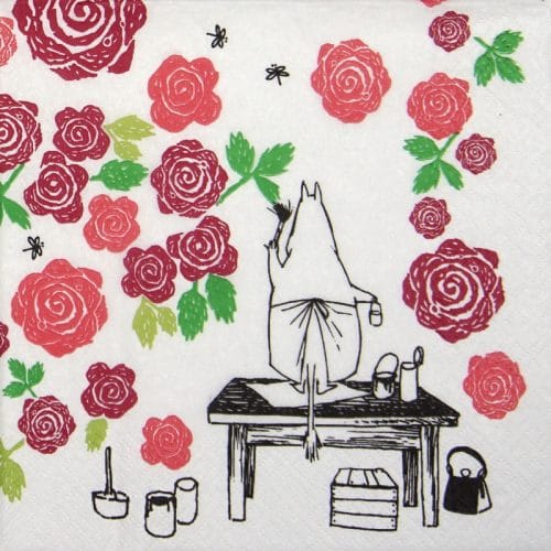 Paper Napkin -  Moominmamma Rosegarden