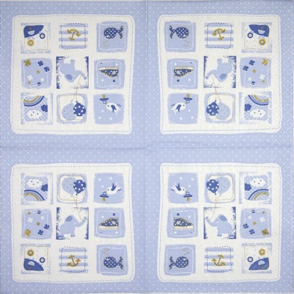 Paper Napkin - Little one blue