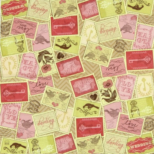 Lunch Napkins (20) - Romantic Stamps - Image 2