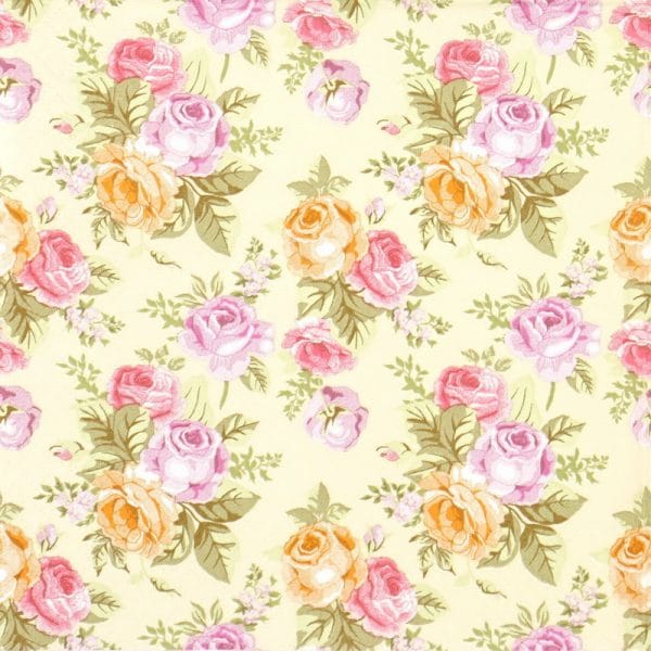 Lunch Napkins (20) - Pastel Roses Wallpaper - Napkin Shop