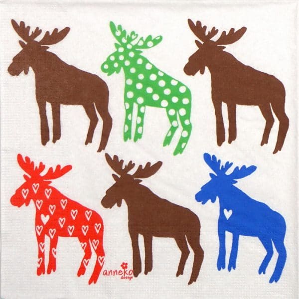 Paper Napkin - Anneko Design: Moose