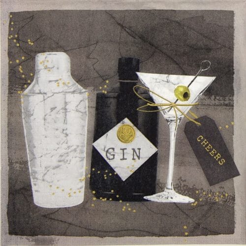 Lunch Napkins (20) - Carson Higham: Gin and Martini