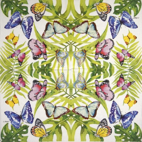 Cocktail Napkin - Carola Pabst: Tropical Butterflies