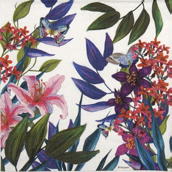 Cocktail Napkin - Bazaart: Tropical Lilies