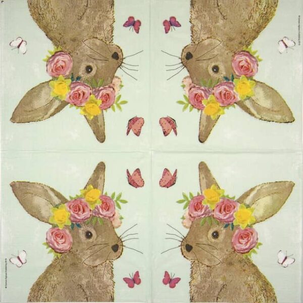 Paper Napkin - Carson Higham: Easter Beauty green - Image 2