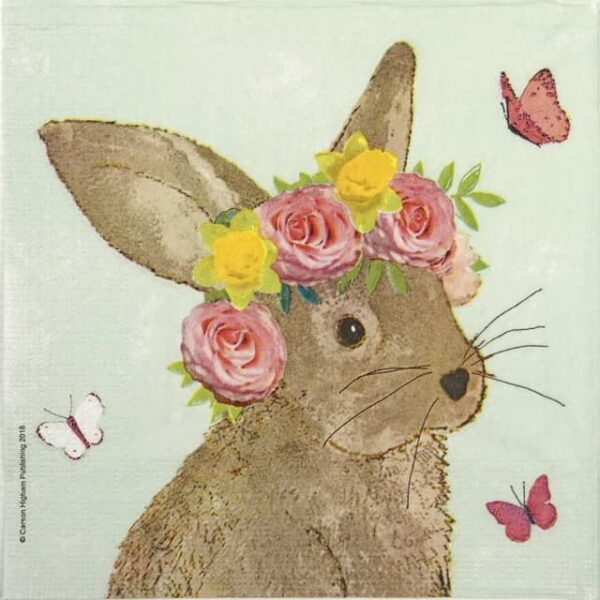 Paper Napkin - Carson Higham: Easter Beauty green