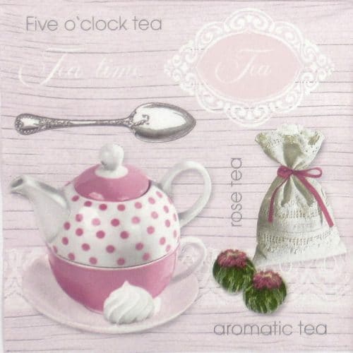 Paper Napkin - Pink Rose Tea