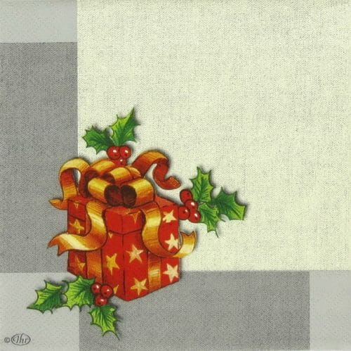 Paper Napkin - Ornaments on Linen