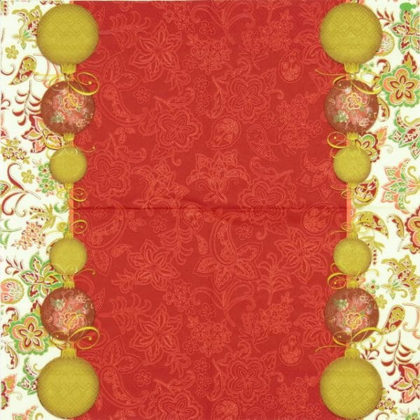 Lunch Napkins (20) - Facette Noel red