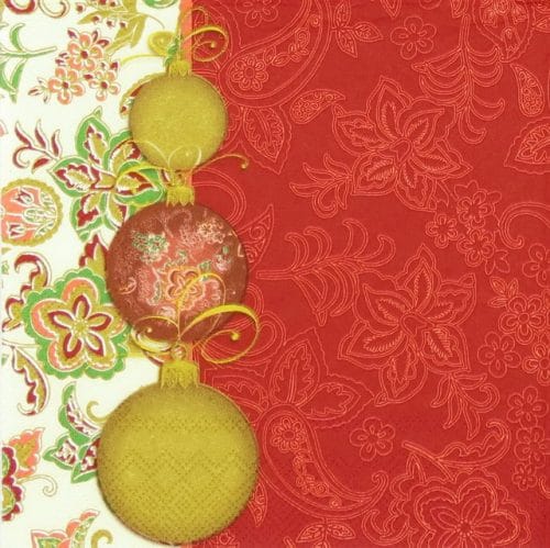 Lunch Napkins (20) - Facette Noel red