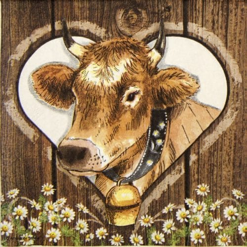 Lunch Napkins (20) - Cow