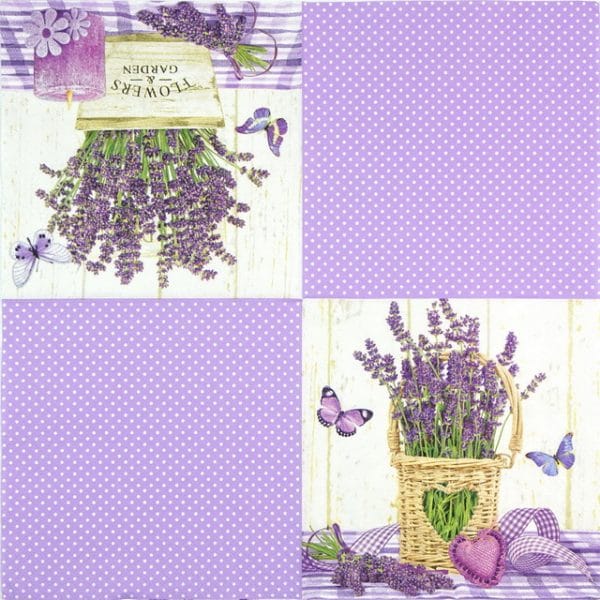 Lunch Napkins (20) - Lavender in Pot