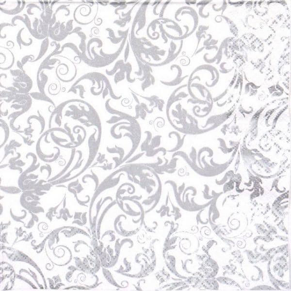 Lunch Napkins (20) - Arabesque Silver