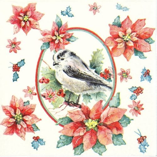 Lunch Napkins (20) - Winter Chickadee