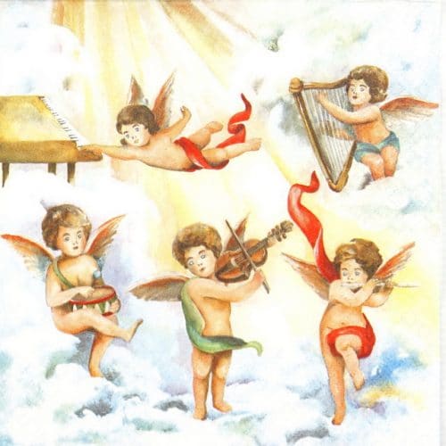 Paper Napkin - Music Angels
