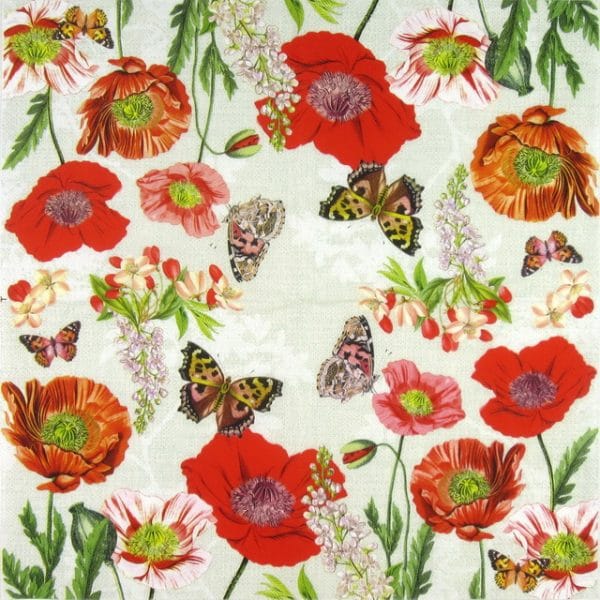 Paper Napkin - Poppy Field