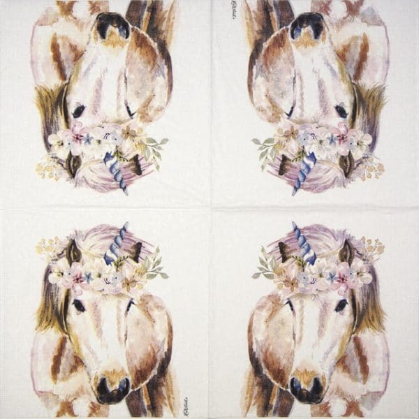 Lunch Napkins (20) - Jennifer Redstreake: Pretty Unicorn