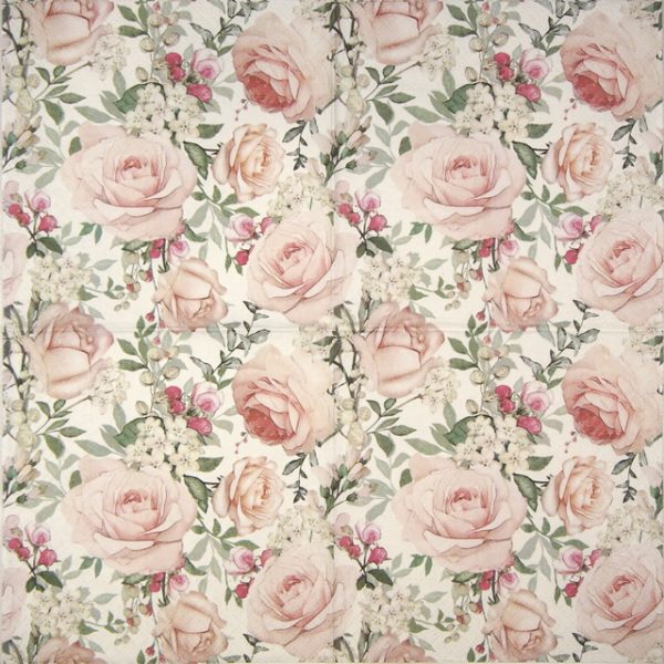 Single Decoupage Napkin - Gorgeous Roses