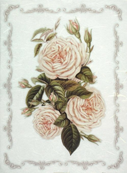 Rice Paper -  Vintage Rose Bouquet
