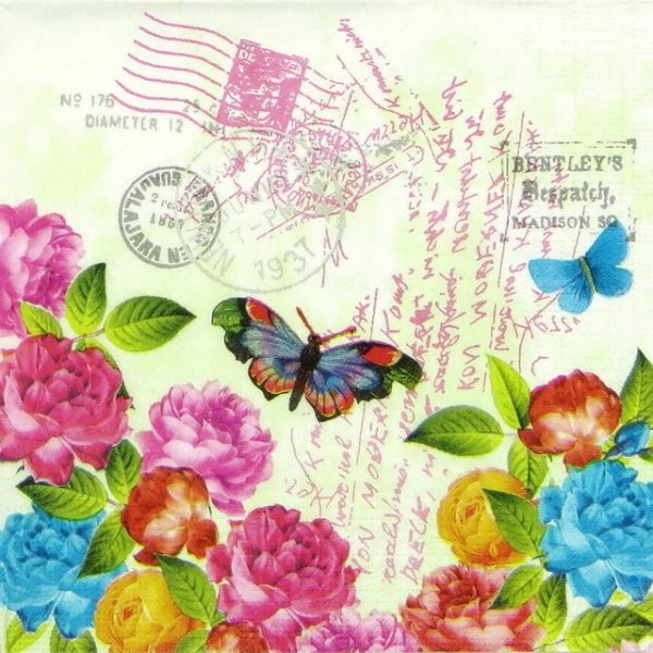 Paper Napkin - Strehlow: Spring Letter